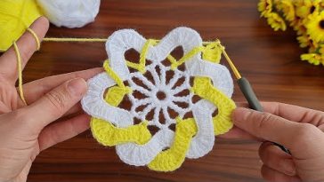 Wow!🥰 Super easy, very useful crochet beautiful motif crochet coaster ✔ supla bardak altlığı yapımı👍