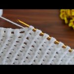 Wow!! Super easy tunisian eye-catching knitting pattern ✔Süper kolay tunus işi göz alıcı örgü modeli